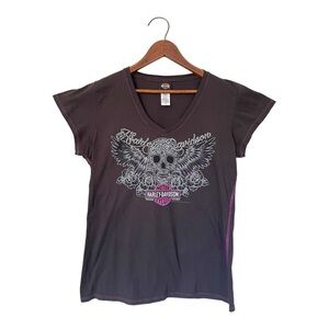 Harley Davidson Women’s Shirt El Paso, Texas‎ Short Sleeve Vneck Barnett HD | M